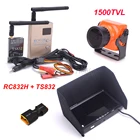 FPV 1024x600 7-дюймовый 7-дюймовый монитор 5,8G 600mW 48CH передатчик-приемник TS832  RC832 RC832H A23 1500TVL камера объектив 2,1 мм2,3 мм