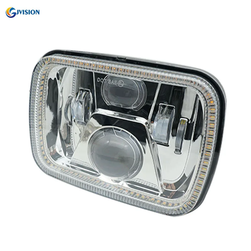 Светодиодная фара 6x7 дюймов для Jeep Wrangler YJ Cherokee XJ Toyota запчасти пикапов H6054 H5054 H6054LL