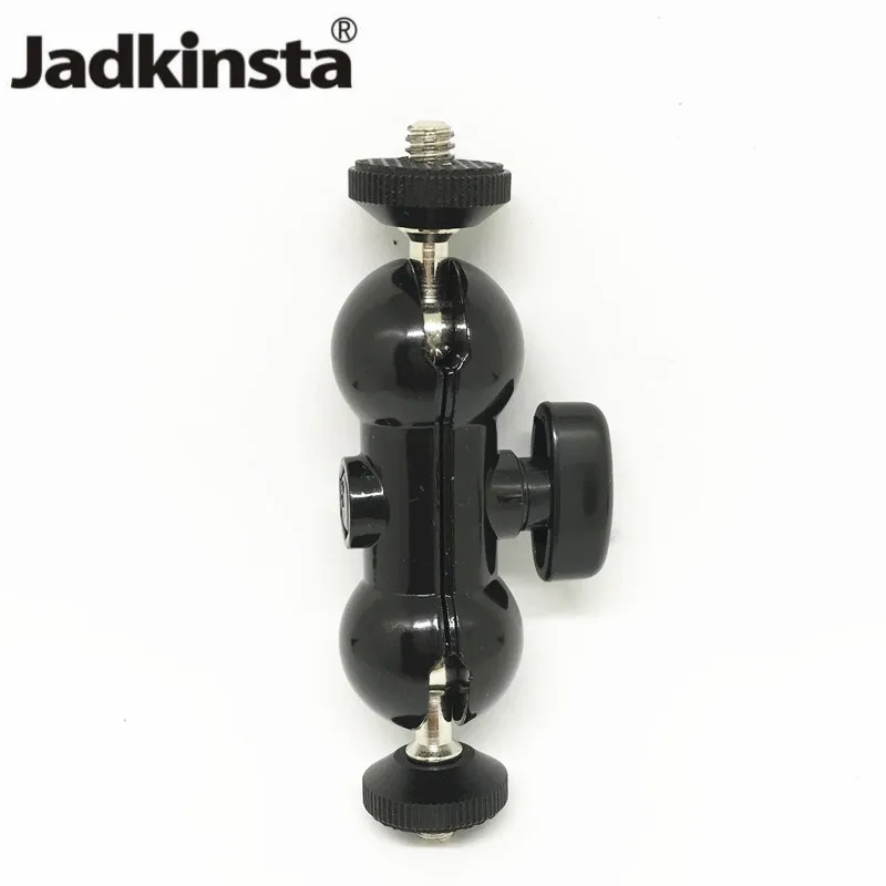 Jadkinsta двойная 1/4 резьба мини шаровая Головка для монитора штатива 360 Поворотная