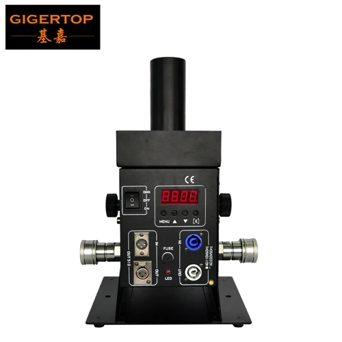 Gigertop TP-T21S 12x 3W Led CO2 струйное оборудование сценическое светодиодное освещение черный электромагнитный клапан шторка Чехол 7 каналов DMX мощность 250 Вт - Цвет: 1