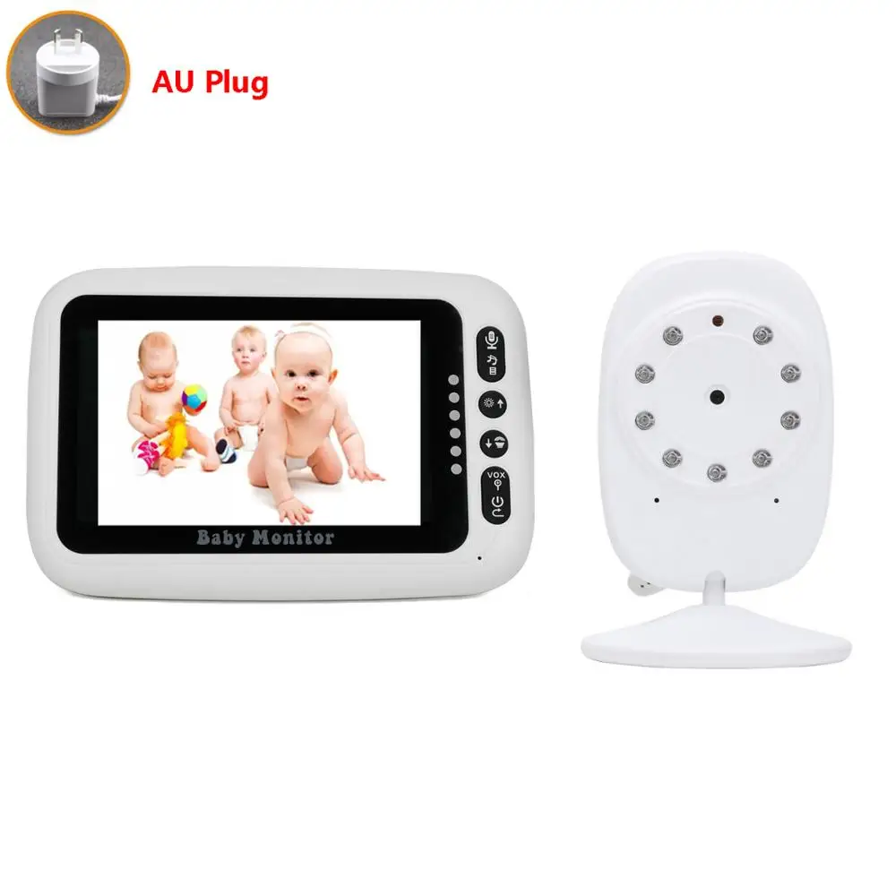 Camera With AU Plug IMPORX беспроводной 4,3 дюймов ЖК-Аудио Видео Детский Монитор радио няня музыкальный домофон портативная Колыбельная детская камера безопасности - Цвет: Camera With AU Plug