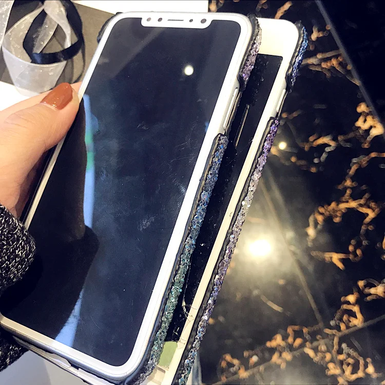Kerzzil звездное небо градиентная вспышка порошковые Чехлы для iPhone 7 8 6 6S Plus