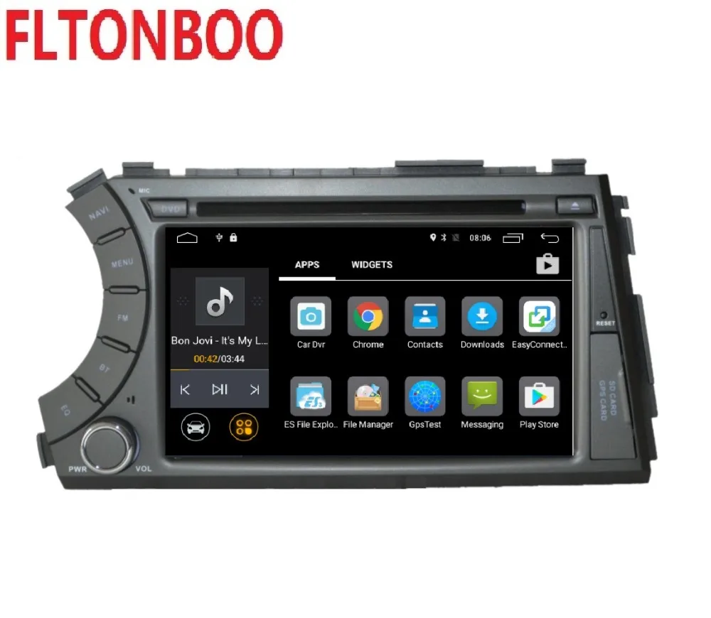 7 дюймовый Android 9 для ssangyong Kyron Actyon 2din автомобильный dvd gps wifi радио bluetooth руль