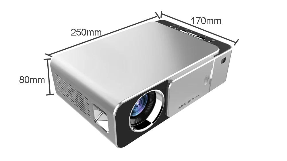WZATCO T6 Android 9,0 wifi Smart дополнительная поддержка 1080p HD светодиодный портативный мини-проектор видео для игра для домашнего кинотеатра Кино