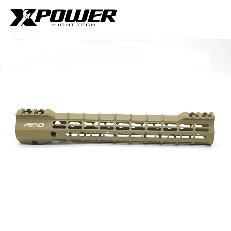 XPOWER Rail Система " 12" Handguard для Keymod AR15 AEG M4A1 Airsoft пневматические пистолеты Пейнтбол гель бластер
