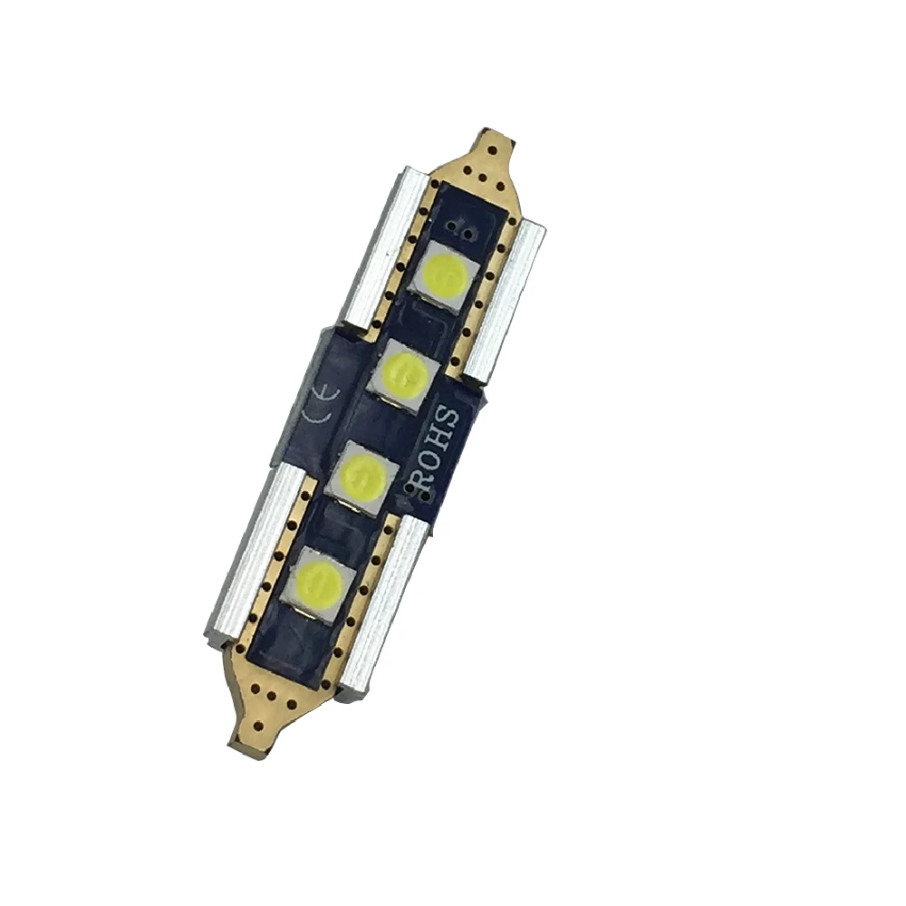 YSY 10 шт. Гирлянда для автомобиля 31 мм Светодиодная лампа белая 3030 SMD c5w 36 39 42
