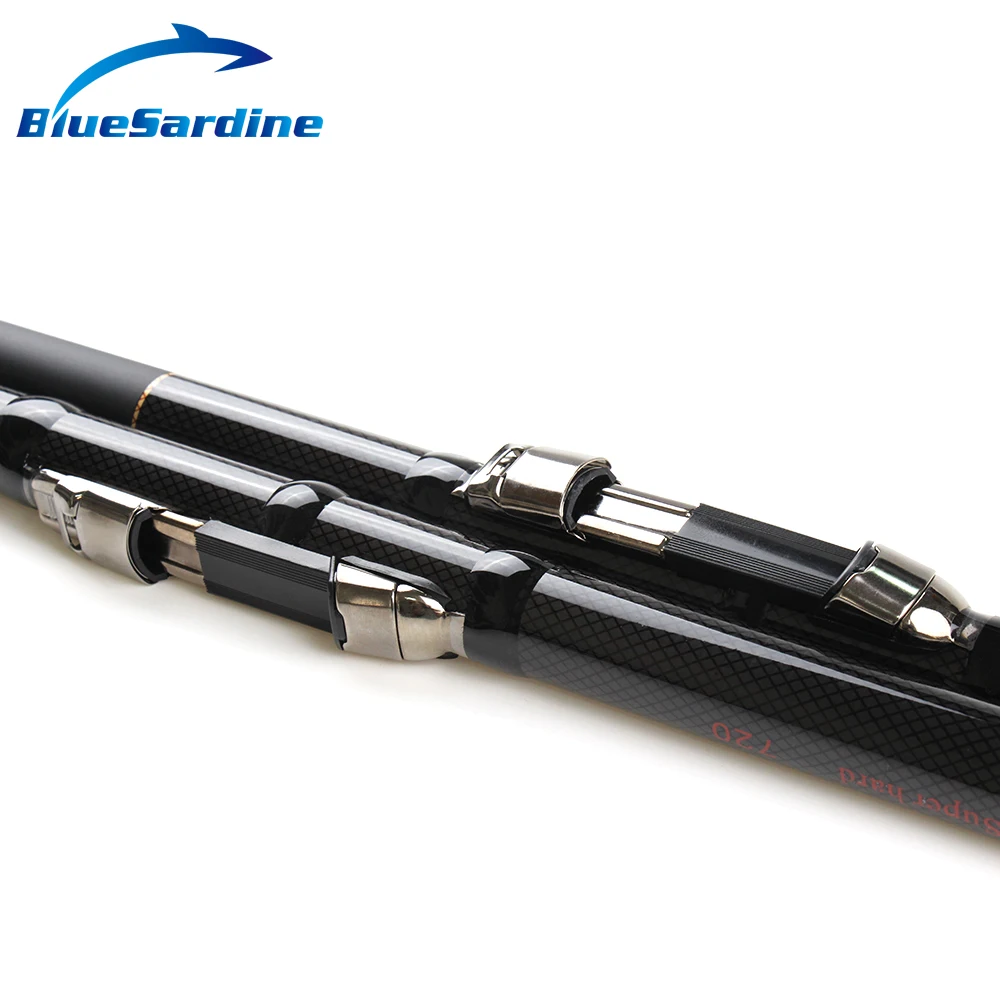 Телескопическая удочка BlueSardine спиннинг карбоновая для заброса приманки рыба 3 6 4 5