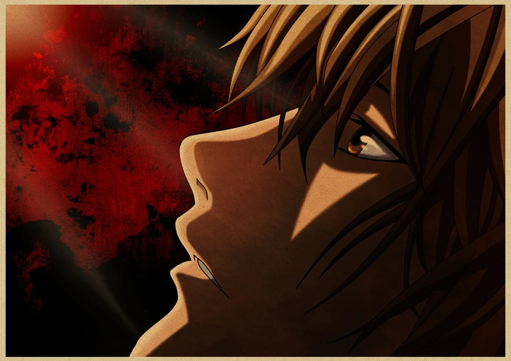 Death Note A стиль японский мультфильм комикс плакат крафт настенная бумажная наклейка Бар Кафе декоративный Paintin