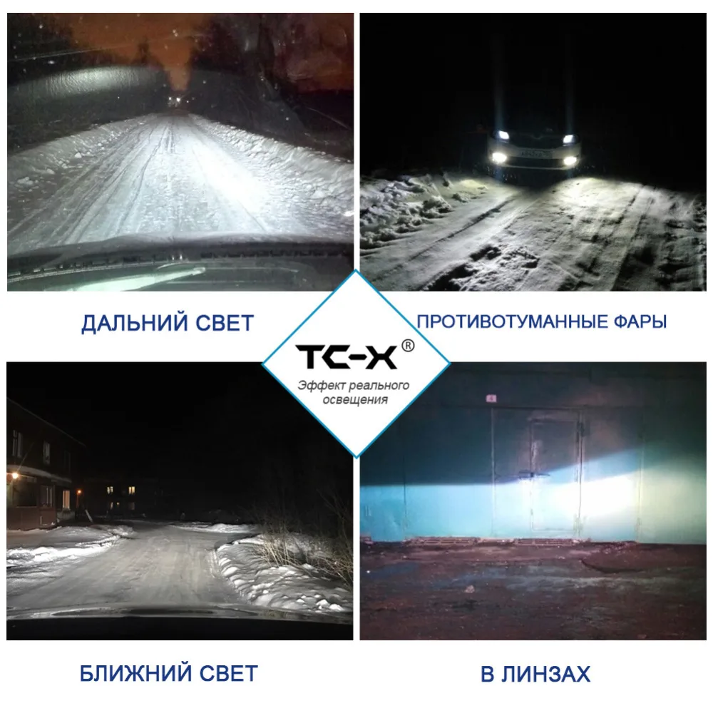 TC-X For Peugeot 508 3008 Car headlights H7 LED Conversion Kits with Adapter All in One 6000k Super Bright cooling Fans | Автомобили и
