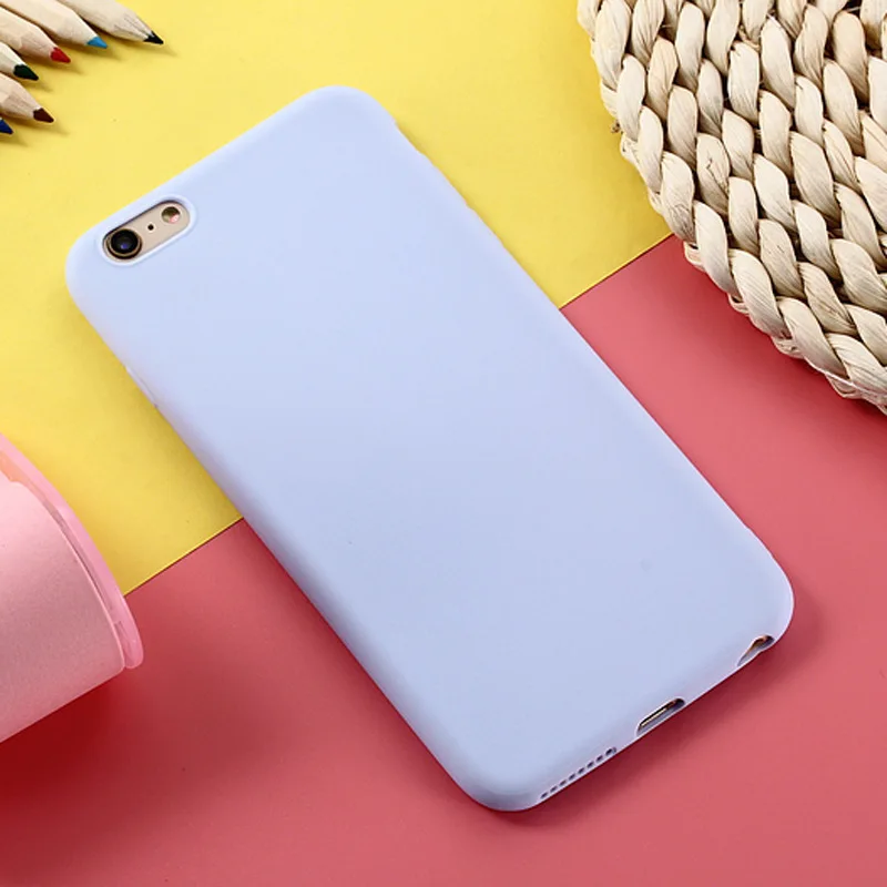 ТПУ карамельного цвета чехол для iPhone 7 8 Plus X XR XS Max роскошный мягкий задний Чехол 5 5S