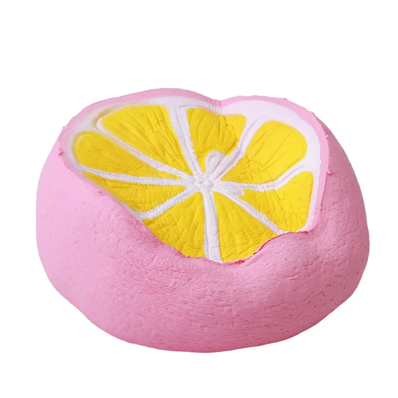 Детские мягкие игрушки Jumbo Kawaii новые лимоны милые фрукты медленно растут