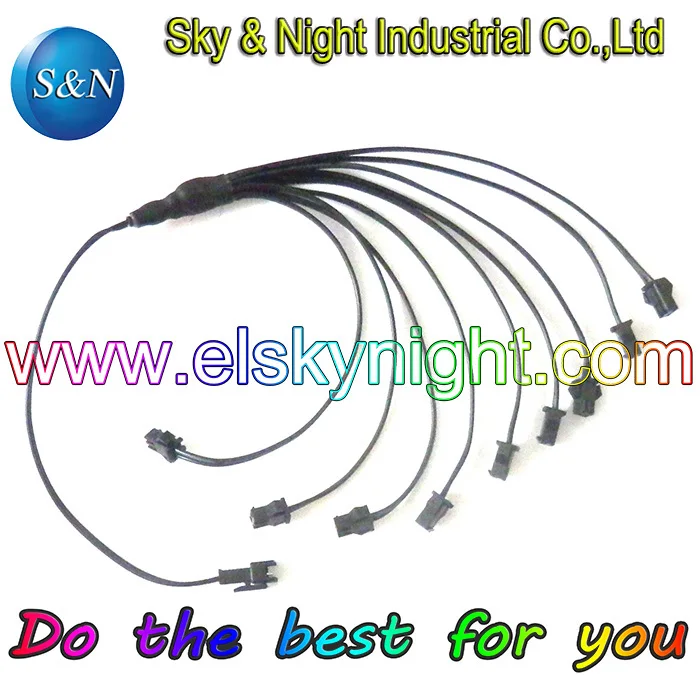 

(5 pcs/Lot) EL Wire One in nine Splitter+Free shipping