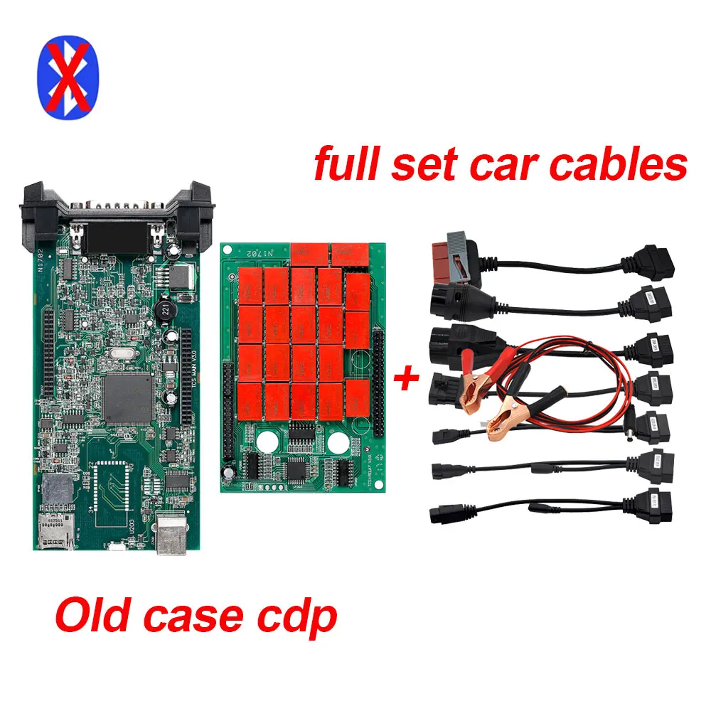 old case no BT cable Полный комплект 8 CDP TCS Pro автомобильные кабели OBD/OBD2 диагностический инструмент разъем для мультибрендовых автомобилей профессиональный авто кабель автомобильный интерфейс - Цвет: old case no BT cable