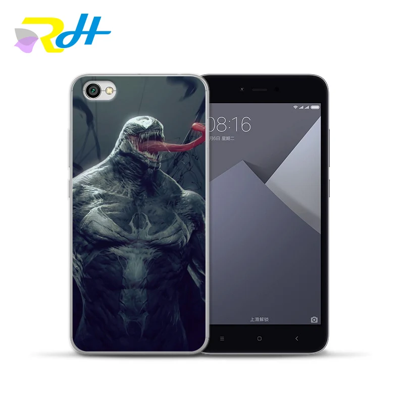 Для xiaomi Coque Etui прозрачный силиконовый мягкий чехол venom для Redmi 4X 4A Pro Note 5A mi 5X6 Plus |