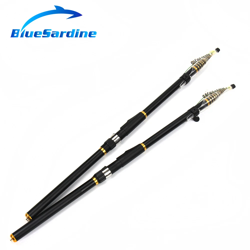BlueSardine спиннинг рыболовные стержень угольный Телескопический снасти 3 6 М 4 5 м 7 2 |