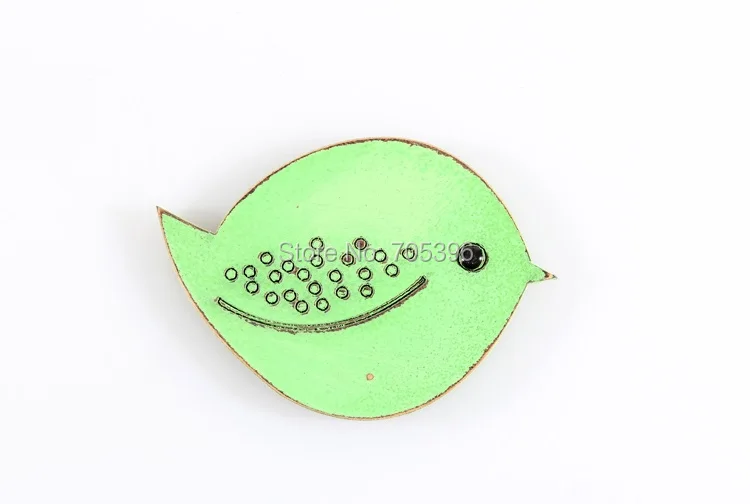 Деревянные магниты на холодильник в стиле ретро Форма птицы Домашний декор