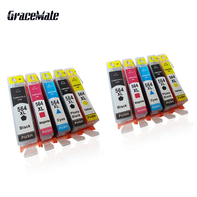 2 комплекта 564 564XL чернильный картридж с чипом для hp phosmart 5510/5511/5512/5515 Deskjet 3070A 5520/5522