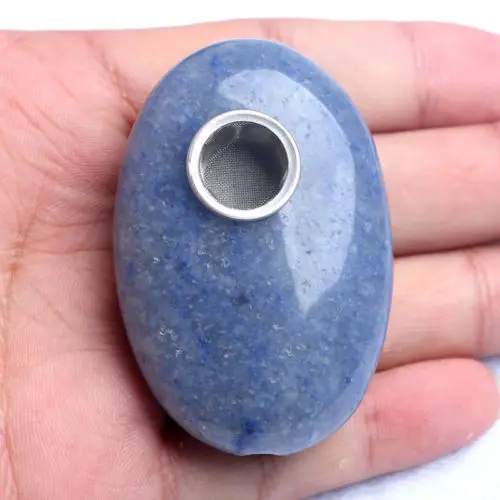 Курительная трубка с синим кварцевым кристаллом 3 бесплатными фильтрами | Дом и