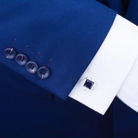 savoyshi luxury blue star stone cufflinks for mens high quality silver plated cuff links brand wedding groomsmen shirt jewelry