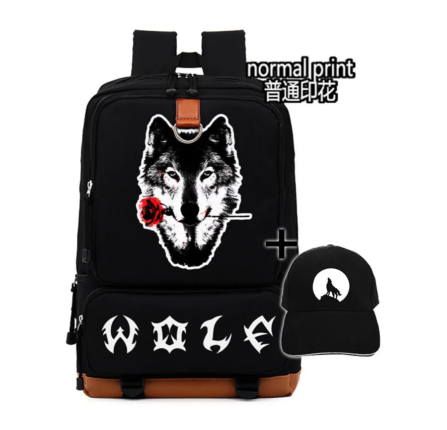 Veste loup Wolf Мужская и женская сумка детская школьная для девочек мальчиков через