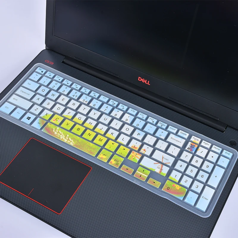 Для 15," Dell Inspiron 15 3000 5000 7000 серии G3 G5 G7 игровой серии Силиконовая клавиатура для ноутбука Защитная крышка