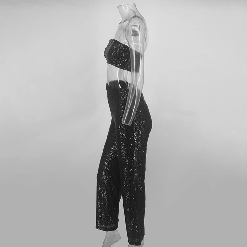 DRESSMECB элегантный женский комбинезон, Модный комбинезон с открытой спиной, вечерние летние комбинезоны с открытыми плечами, женский комбинезон из двух частей, клубная одежда