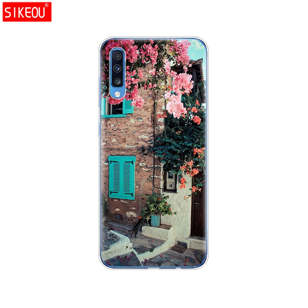 For Samsung A70 Case Soft TPU Phone Back Cover For Samsung Galaxy A70 silicon Cases Coque Capa A 70 A705 A705F bumper Cat - Цвет: 12065