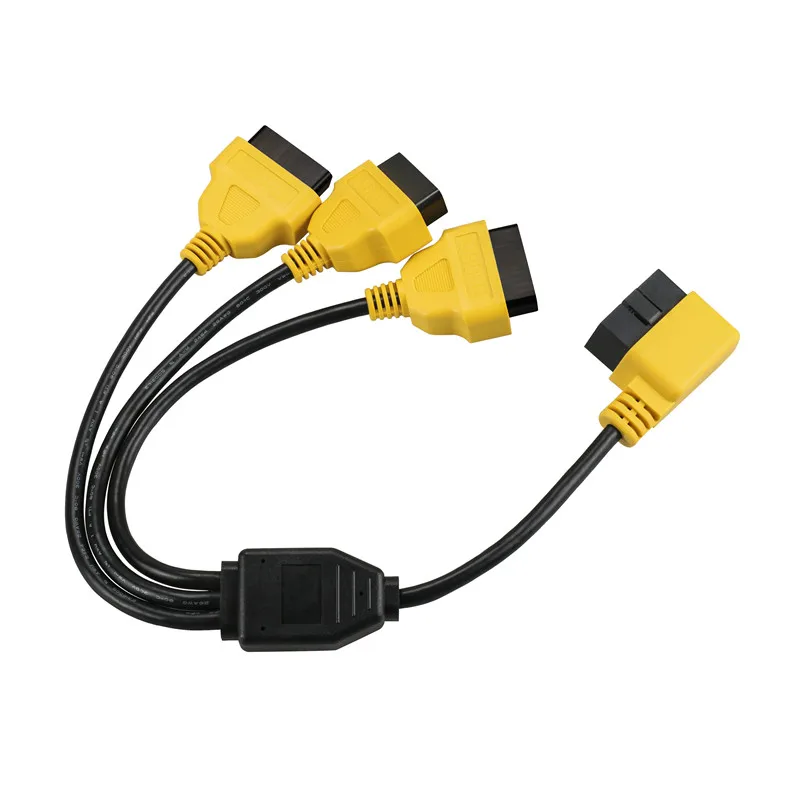 Разветвитель 3 в 1 AUTOOL OBD2 Y 16-контактный удлинитель OBDII J1962M до 3-J1962F разветвитель