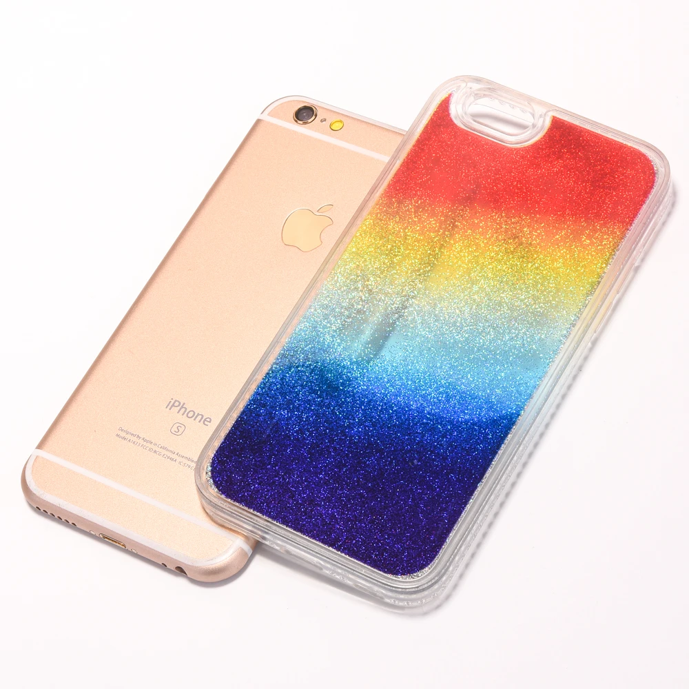 Gradient Rainbow Case For iphone 7 8 Plus 7plus Soft TPU Colorful Cases Fundas Phone iPhone 6 S Back Cover |