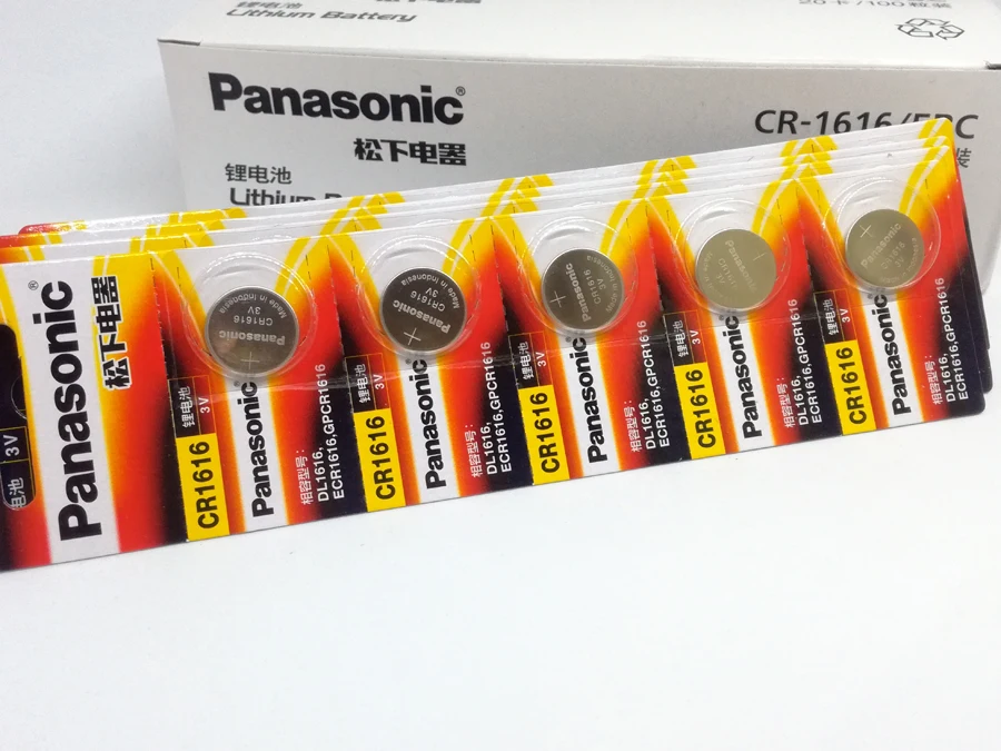 

10pcs/lot New Original Panasonic CR1616 Button Cell Coin Batteries CR1616 Car Remote Control Electric Alarm 3V Lithium Battery