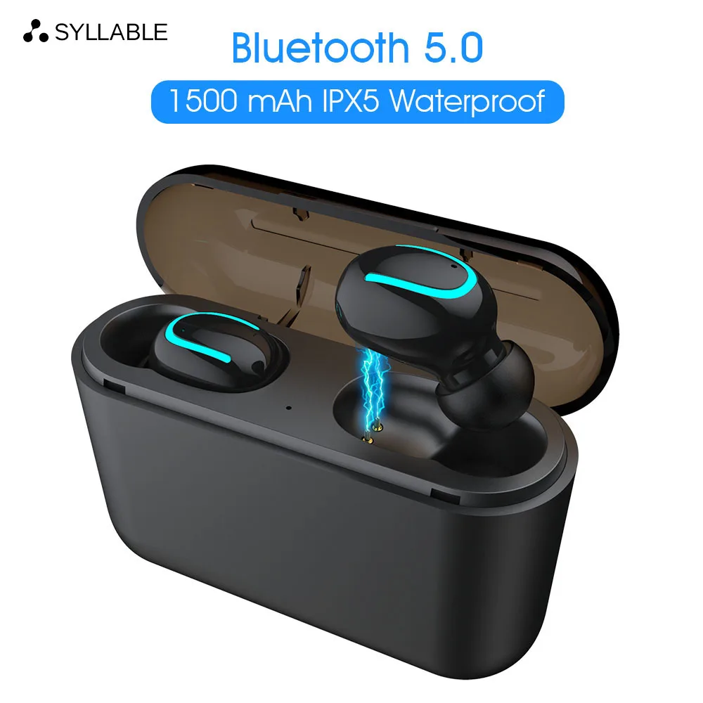 Bluetooth V5.0 слог Q32 наушники TWS беспроводные стерео спортивные гарнитура + EDR для
