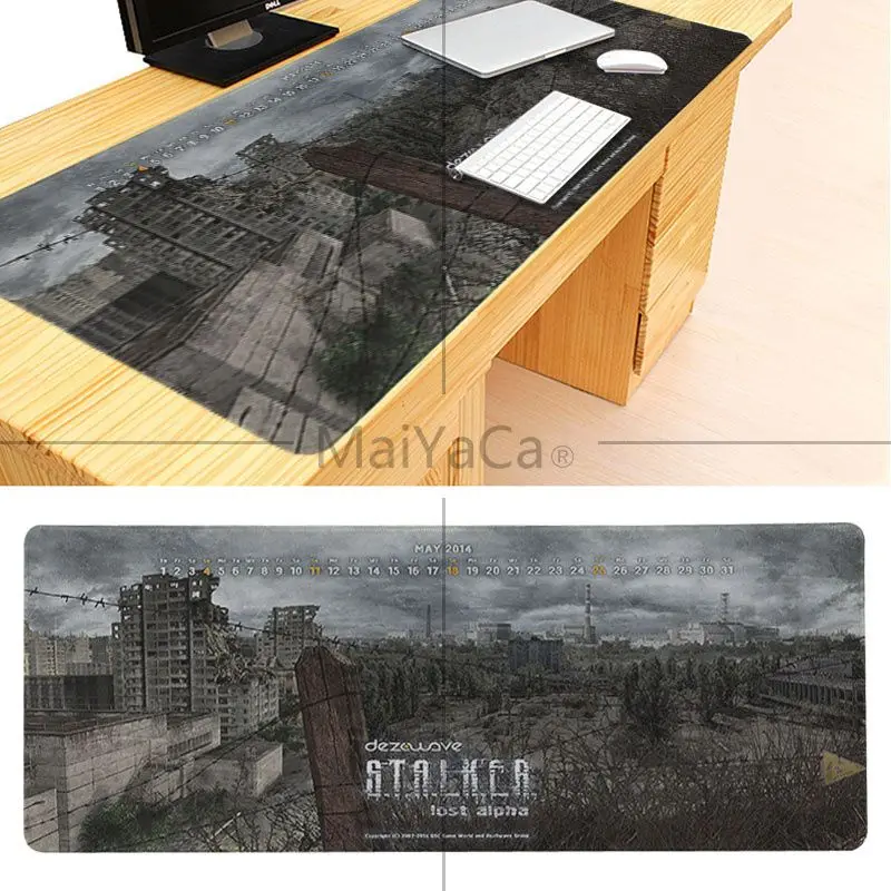Lock Edge 40x80cm MaiYaCa пользовательские кожи Сталкер обои для ноутбука игровой мыши коврик для мыши клавиатуры Настольный коврик компьютерная игра планшет игровой для Dota 2 - Цвет: Lock Edge 40x80cm