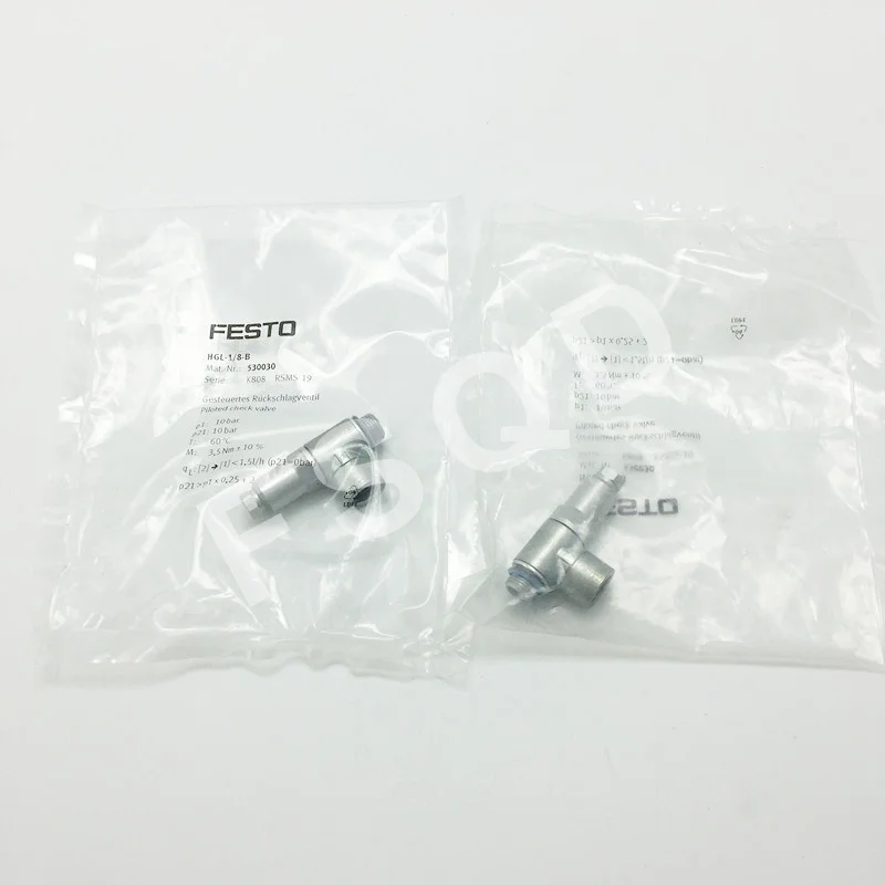 FESTO контрольные клапаны пилотируемый обратный клапан резьбовые фитинги HGL-1/8-B
