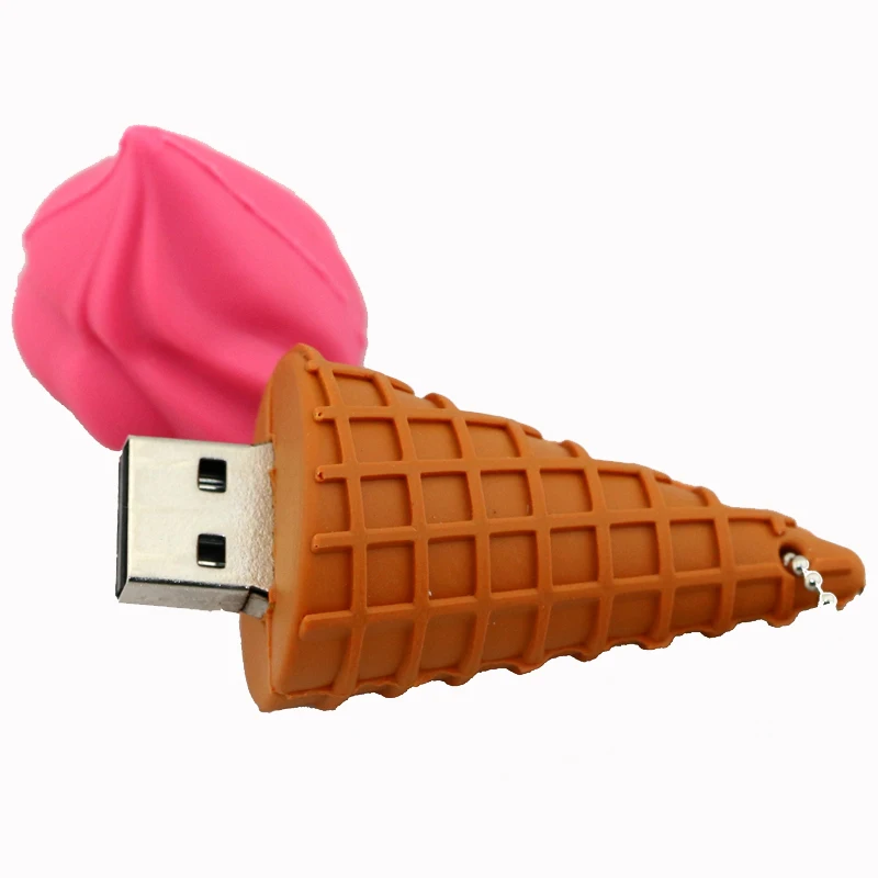 Оптовая продажа мультяшный флеш-накопитель 4 ГБ/8 ГБ/16 ГБ/32 ГБ Usb в виде мороженого