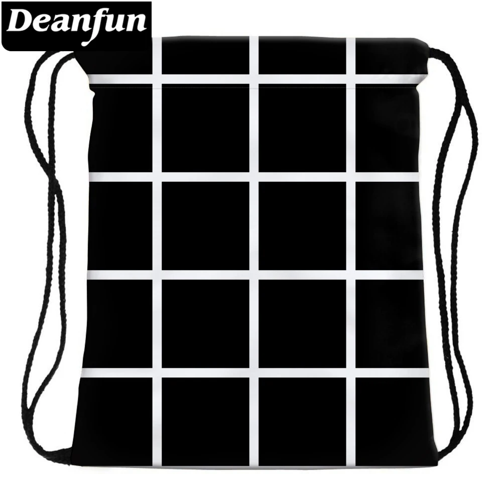 Женские сумки на шнурке Deanfun школьные с 3D принтом кота для путешествий 35794 #|Мешки