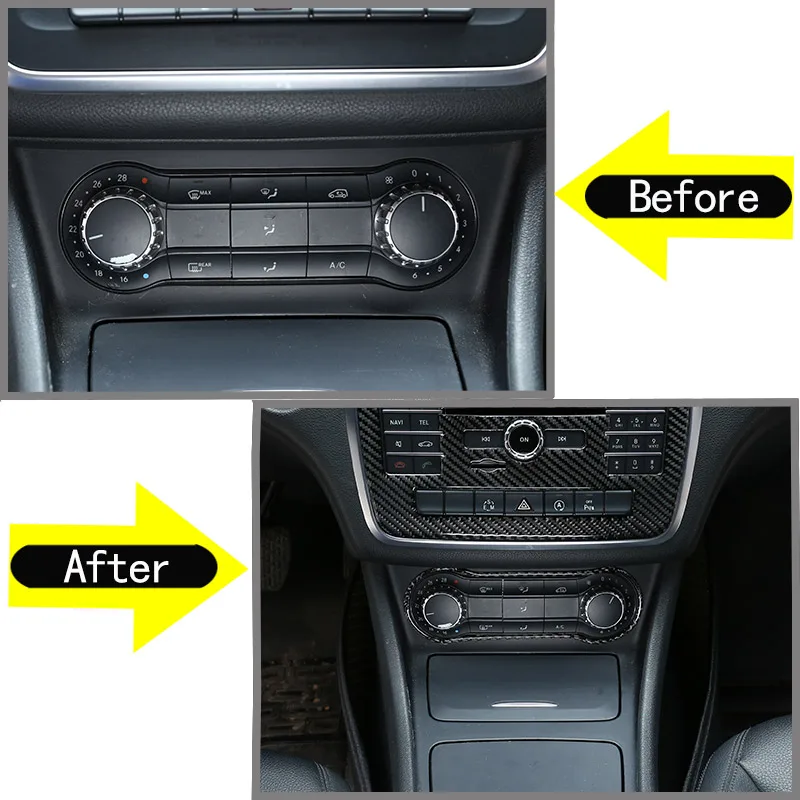 Реальные углеродного волокна для Mercedes Benz GLA CLA класс W176 A180 X156 C117 2013-18 переключатель