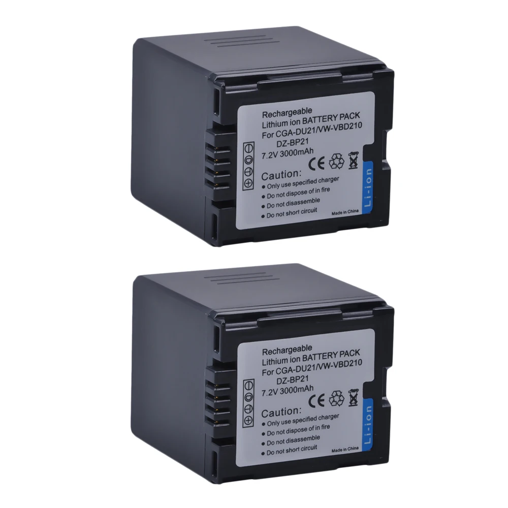 Durapro 2pc CGA-DU21 CGA DU21 Аккумулятор для Panasonic NV-GS330 GS400 GS408 GS500 GS508 MX500 Φ GS120 GS150 GS180 GS320 GS400