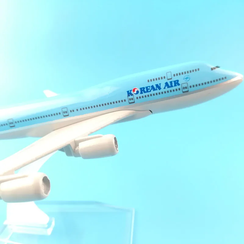 16 см корейский воздуха Boeing 747 самолет Игрушечная модель самолета металлического