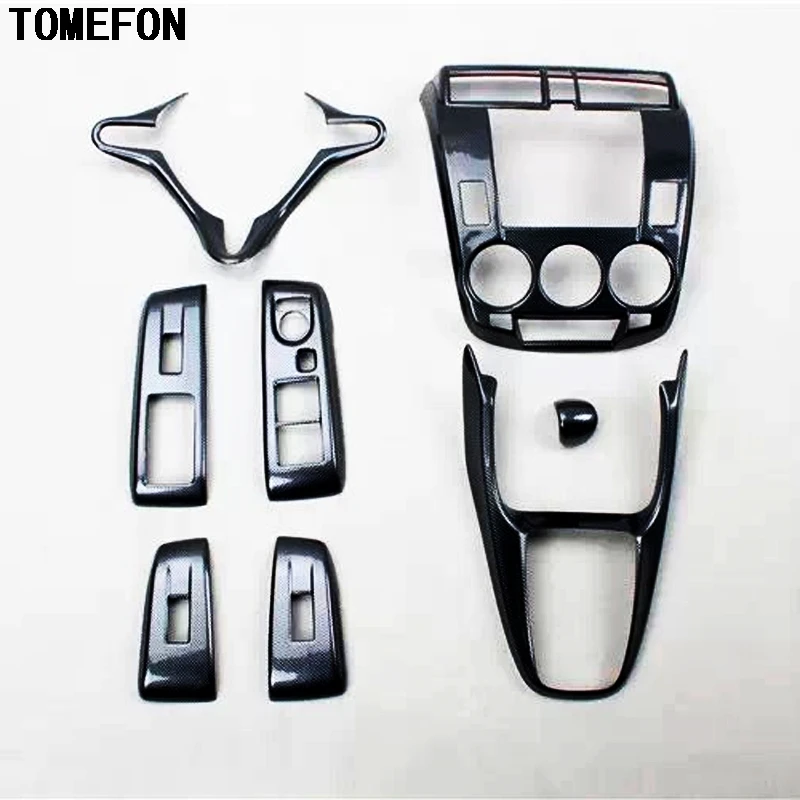8 шт. переключатель передач из углеродного волокна для Honda City 2008 2012 LHD AT|interior