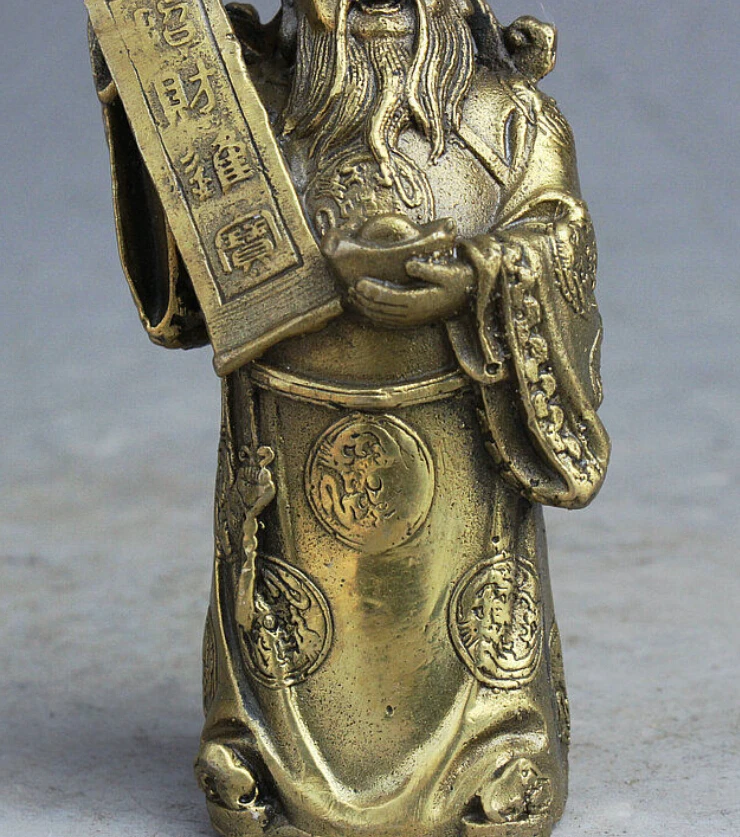 СЖД 602 + китайский латунный драконов халат Fortune Маммоне для денег богатства бог