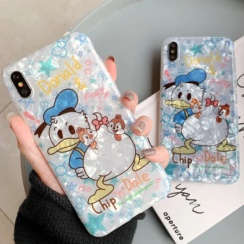 Для iphone X Милая ракушка Минни чехлы для телефонов 7 plus 6 6s 8 Plus мультфильм Винни