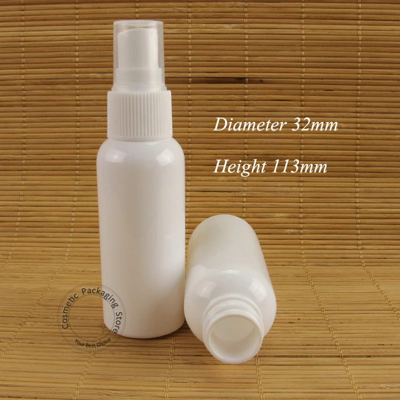 30 шт./лот рекламная акция пластиковая бутылка с распылителем 50 мл белый