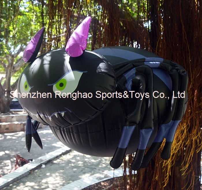 ПВХ герметичный Хэллоуин надувной анимационный паук наружное украшение двора