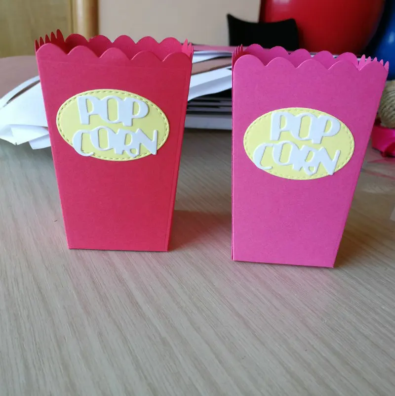 3D Попкорн коробка металлические режущие штампы трафарет для скрапбукинга 2018