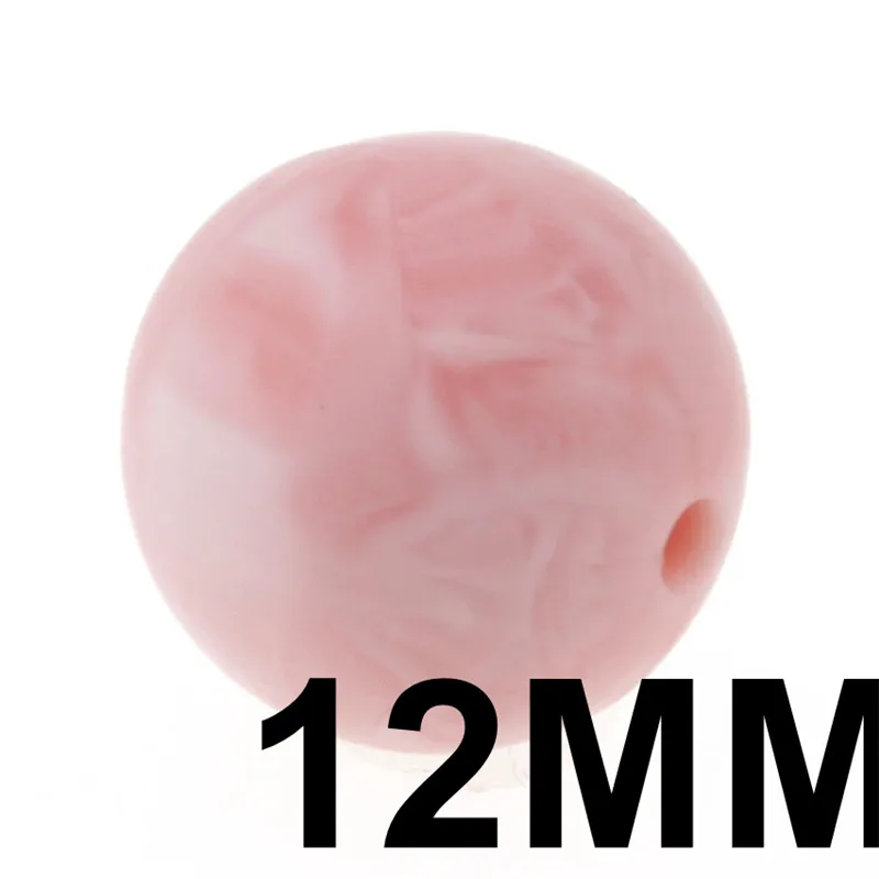 71 Marble red 20 шт. металлический Мраморный Круглый 12-15 мм силиконовый для детей для прорезывания зубов Teether Bead BPA свободное вскармливание жевательный круглые силиконовые бусы Diy - Цвет: 71 Marble red