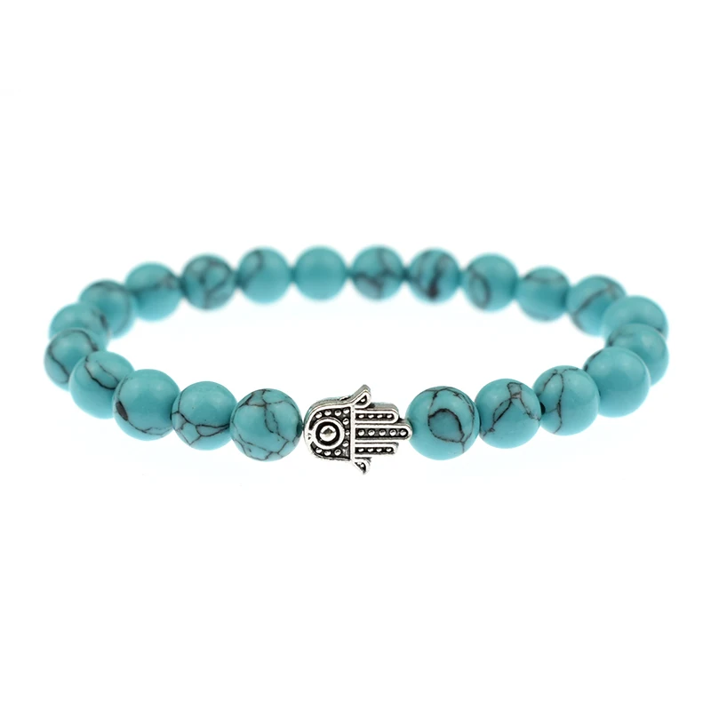 Женские браслеты с бисером в стиле ретро Fatima Hand Evil Eye Charm Винтажные Ювелирные