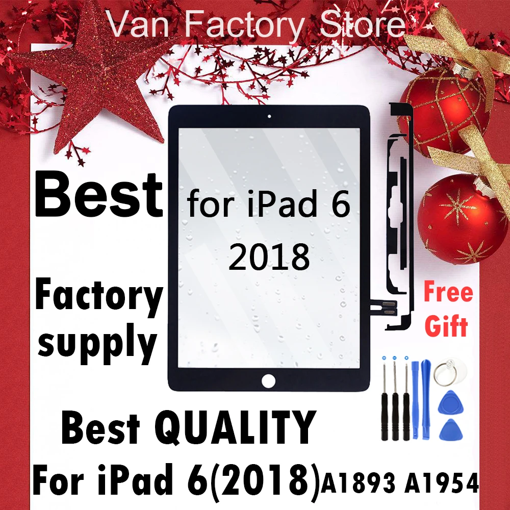 Для iPad 9 7 2018 версия для 6 6th Gen A1893 A1954 сенсорный экран дигитайзер дисплей передняя