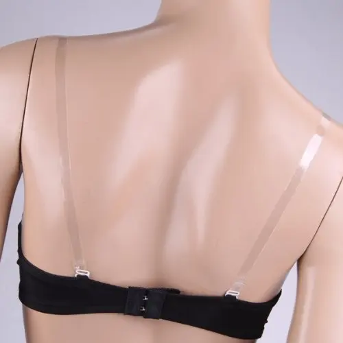 Рождество 1 пара регулируемая невидимый прозрачный ясно бюстгальтер ремни 1.0 см |