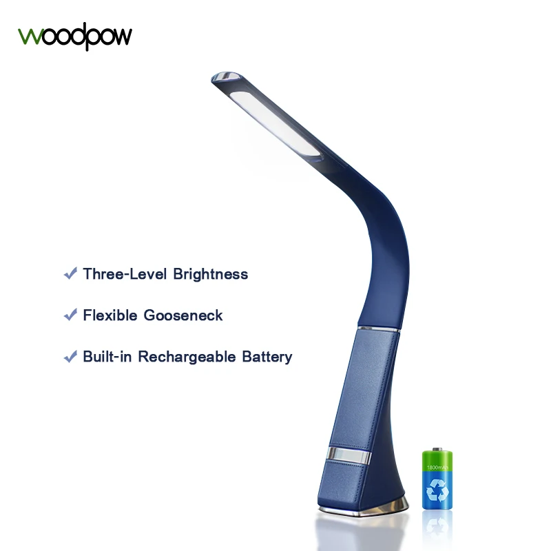Светодиодная настольная лампа Woodpow Eyes Protect приглушаемая Гибкая с сенсорным