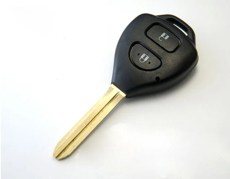 Remote Key Shell Case for Toyota Corolla RAV4 Yaris Avensis Avalon Echo Prado 2 Buttons Keyless Fob Cover Housing